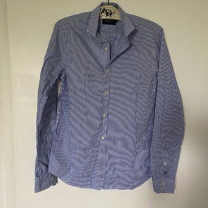 Scotch & Soda Men's Blue Pinstripe Shirt (M)